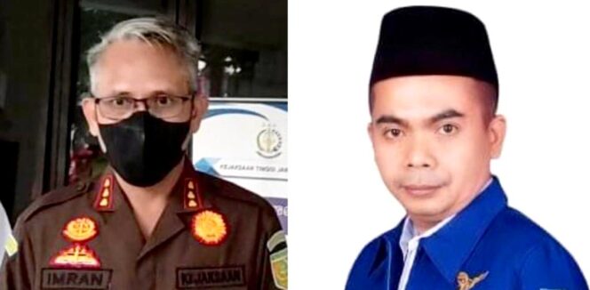 
					Kajari Jombang, Imran (kiri) dan Gus Sentot (kanan). (Foto: Istimewa)