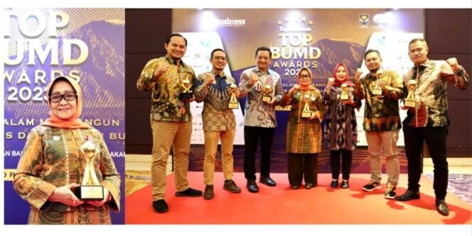 
					Kabupaten Jombang kembali menyabet sejumlah penghargaan dan Bupati Mundjidah terpilih sebagai Pembina BUMD Award 2023. (Foto: Dinas Kominfo)