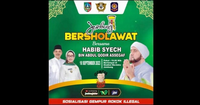 
					Sholawatan Habib Syech bin Abdul Qodir Assegaf di Stadion Jombang, Senin (18/9/2023). (Ilustrasi/ Istimewa)