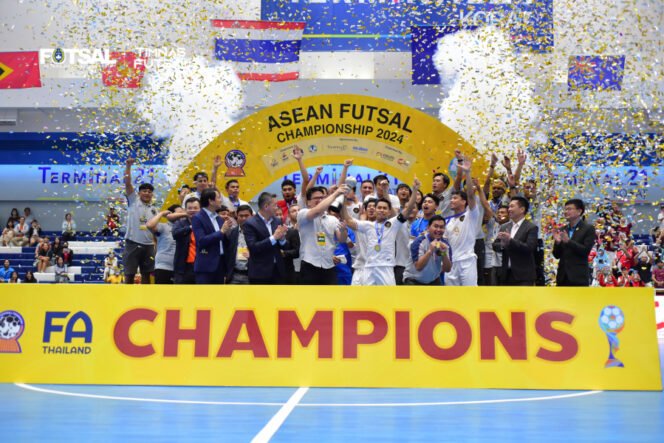 
					Indonesia Juara Piala AFF Futsal 2024, Ketum FFI: Terimakasih atas Dukungan Menpora dan PSSI
