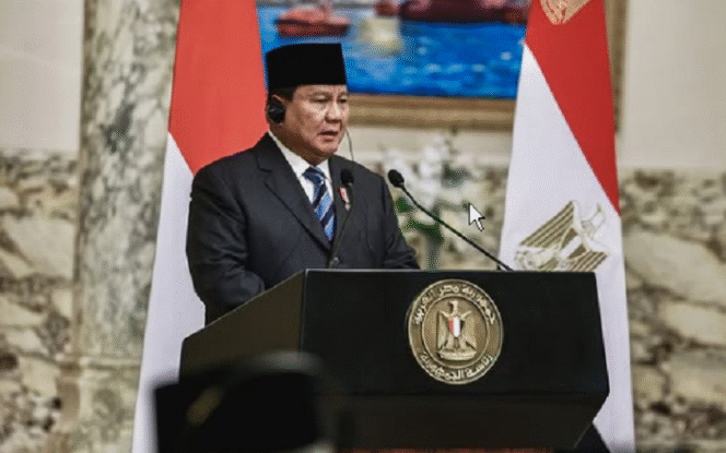 
					Presiden Prabowo saat berada di Kairo, Mesir, memberikan pidato memberikan kesempatan koruptor untuk bertobat dengan syarat. Instagram@presidenrepublikindonesiaprabowo