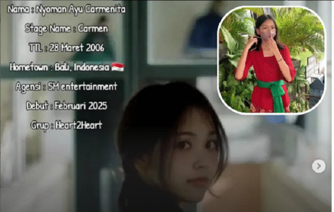 
					Nyoman Ayu Carmenita Masuk Group K-Pop H2H di Bawah SM Entertaiment