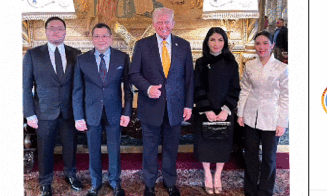 
					Executive Chairwoman MNC Group Liliana Tanoesoedibjo dan Co-CEO MNC Group Angela Tanoesoedibjo, diterima Presiden Terpilih ke-47 Amerika Serikat (AS) Donald Trump, di Palm Beach Glorida, Jumat 17 Januari 2025. Instagram@hary.tanoesudibjo