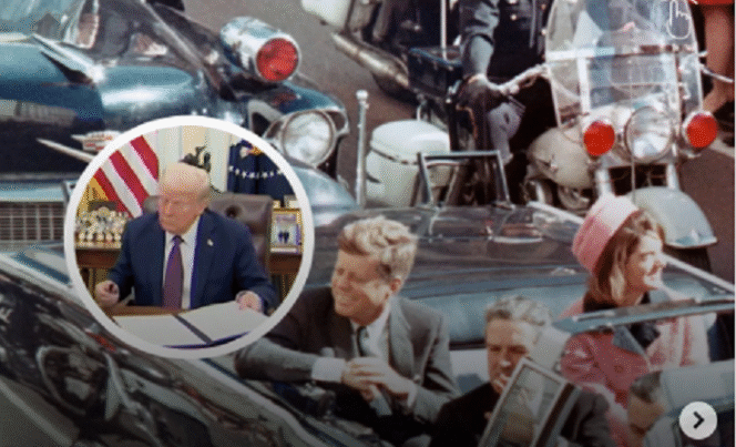 
					Ungkap rahasia 60 tahun silam, Presiden Donald Trump perintahkan untuk membuka file rahasisa kasus penemabakan Kennedy dan Luther King. Instagram@unxplnd