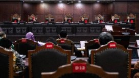 Suasana persidangan sengeketa pemilu di MK. Foto: Unand.ac.id