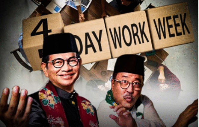 
					Pasangan gubernur dan wakil wakil gubernur DKI terpilih Pramono Anung dan Rano Karno melempar wacana kerja empat hari di Jakarta. Instagram@ctd.insider