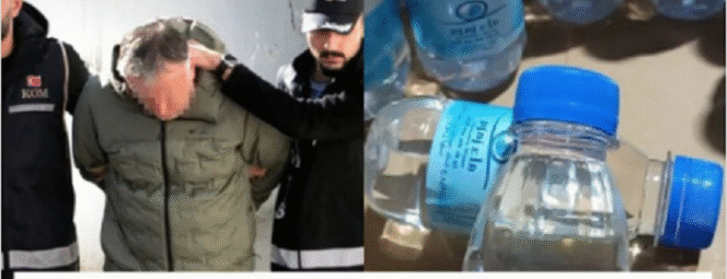 
					Polisi menangkap tersangka pembuat dan penyalur usaha air Zamzam dicampur dengan air biasa di Turki. Botol air zam-zam diduga palsu juga bereda di kawasan Sidoarjo. Jawa Timur. Instagram@baperanews