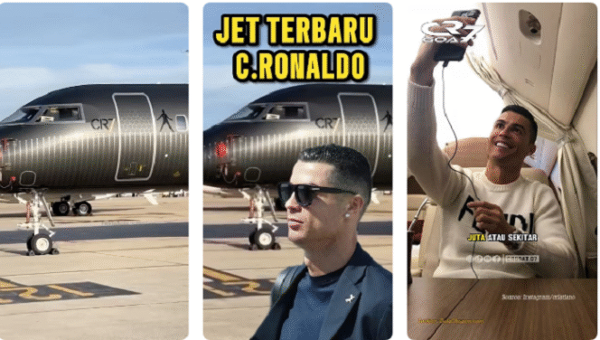 
					Pesepakbola super top  Cristiano Ronaldo dijadwal besok tanggal 18 Februari 2025, menggunakan jet pribadinya akan datang ke KJupang NTT untuk urusan acara soail Yayasan Graha Kasih Indonesia. Foto: Youtube.com