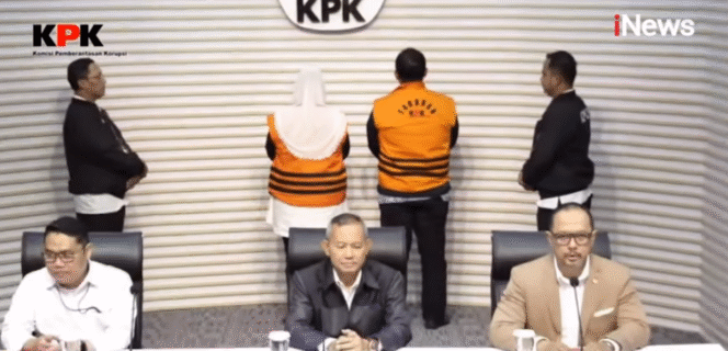 
					Suami istri susah senang dijalani bersama, KPK pun menahan Walikota Semarang Mbak Ita bersama suaminya Alwin Basri,  urusan korupsi dan gratifikasi Rp 5 miliar. Tangkap layar video Youtube@INews