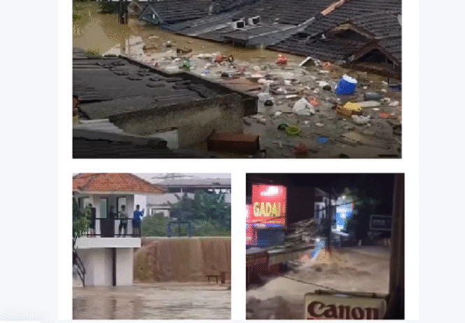 
					Beberapa sudut wilayah kota dan kabupaten Bekasi, jawa Barat, terendam banjir besar akibat hujan deras yang terjadi wilayah itu. Instagram@ctd.insider