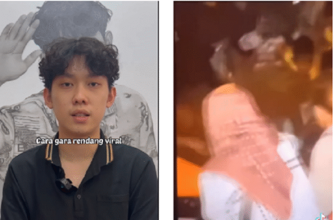 
					Influencer Willie Salim bikin acara masak rendang 200 kg untuk berbuka puasa bersama di kota Palembang, tetapi saat dia pergi sebentar ternyata rendang itu sudah habis ludes, 18 Maret 2025. (Kiri) Willie Salim meminta maaf atas kejadian itu, (Kanan) rekaman video saat warga menyerbu masakan rendang yang belum matang. Instagram@willie27_