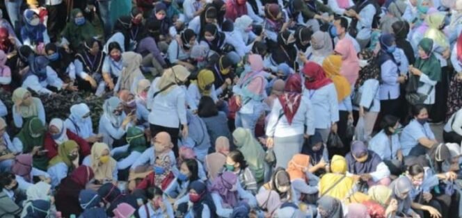 
					Ilustrasi demo buruh (ist)