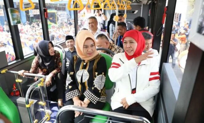 
					Gratis naik Trans Jatim Hari Nasional Angkutan