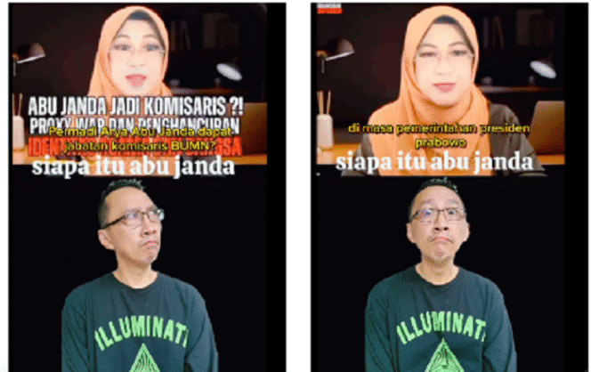 
					Beginilah unggahan Permadi Arya alias Abu Janda menanggapi isu dirinya diangkat menjadi komisaris BUMN, yang diunggah pada Instagram@permadiaryaaktivis2, Minggu, 13 April 2025. Tangkap layar video Instagram@permadiaryaaktivis2