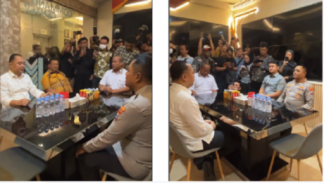 
					Walikota Surabaya mendampingi 30 orang mantan karyawan UD Sentosa Seal melapor ke Polres Tanjung Perak Surabaya, atas kasus penahanan ijazah pekerjanya yang keluar sebelum lima tahun masa kerja. Instagram@ericahyadi_