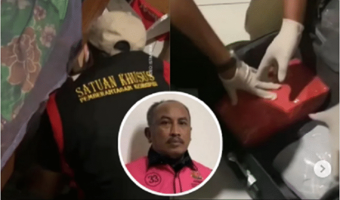 
					Tim penyidik Kejaksaan Agung melakukan penggeledahan di rumah tersangka gratifikasi hakim ad hoc Tipikor, Ali Muhtarom di Jepara, Jawa Tengah, Minggu 13 April 2025. Instagram@infomania