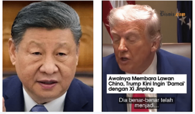 
					Bakal meruncing, semula Donald Trump ngegas kenakan tarif ke China sampai 125 persen. Mengendur, tawarkan perundingan. China menjawab sebaliknya, ganti ngegas kenakan tarif 125 persen kepada Amerika Serikat, berlaku mulai 1`2 April 2025. Instagram@lhakim682024/ akademicryptocom
