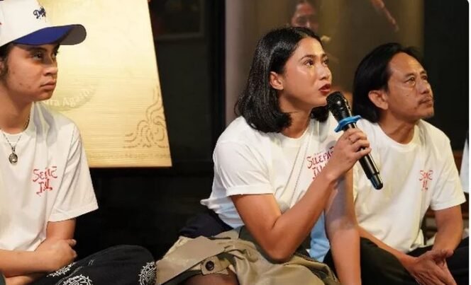 
					Situasi konpers bersama pemeran