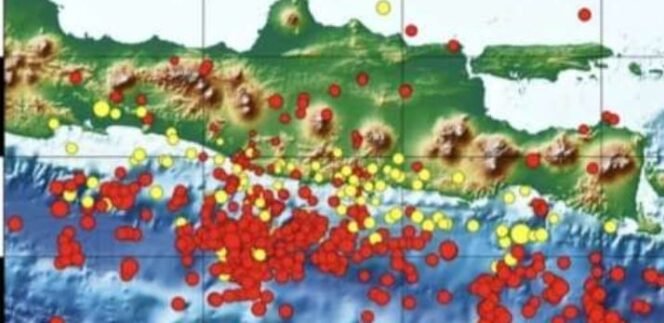 
					Wilayah terjadinya gempa
