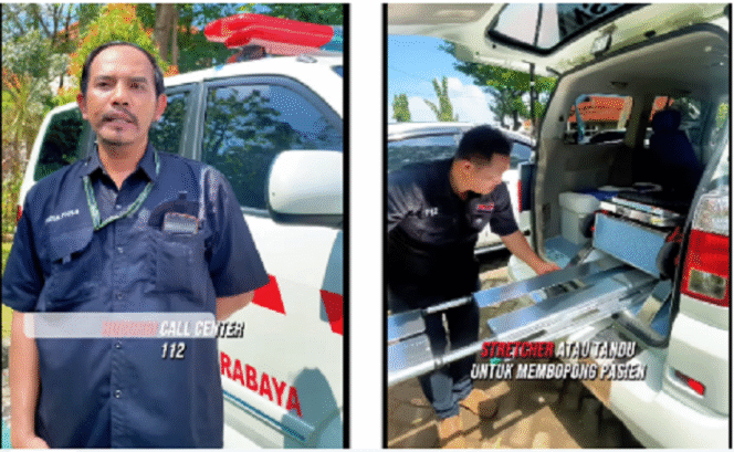 
					Walikota Surabaya, Eri Cahyadi mencanangkan satu kelurahan satu ambulans. Surabaya saat ini memiliki  208 unit ambulans yang tersebar di 153 kelurahan di Surabaya. Respon tanggap dari 15 menit jadi 7 menit. Instagram@ericahyadi_