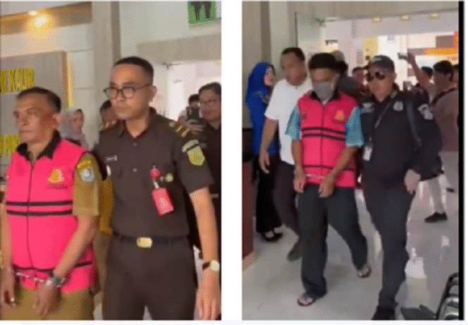 
					Kejaksaan Bengklulu menahan empat mantan pejabat sekretariat dewan Kaur, Bengkulu, akibat korupsi Rp 11 miliar menggunakan modus perjalanan dinas fiktif. Tangkap layar video Instagram@jayalah.negriku