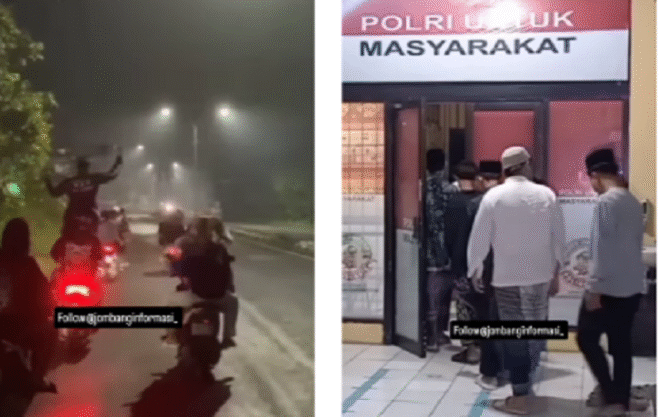 
					Sebanyak sembilan remaja mengakui sebagai anggota geng Bandit Segawon, melakukan konvoi di jalanan secara ugal ugalan, serta mengeber-geber motor. Reskrim Polres Jombang  bersama Polsek Mojoagung turun tangan mengamankan mereka, lalu dibina. Tangkap layar video Instagram@jombanginformasi