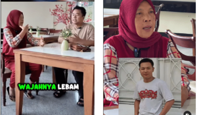 
					(Kiri) Jamik, ibu pelatih silat Muhammad Afan, 16 tahun, pelajar SMK Raden Rakhmad, Mojokerto yang ditemukan tewas mengambang di pondasi jembatan sungai Porong, wilayah Prambon, Sidoarjo., Senin 5 Mei 2025. Tangkap layar video Instagram@sholeh_lawyer