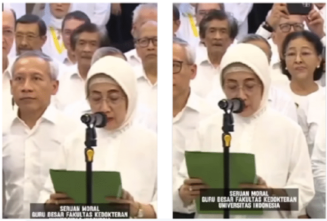 
					Prof. Dr. dr. Siti Setiati, SpPD-KGer, M.Epid, FINASIM, adalah Guru Besar di Fakultas Kedokteran Universitas Indonesia (FKUI)  membacakan seruan moral kepada Menteri Kesehatan Budi Sadikin, tetang kondisi pelayanan kesehatan dan pendidikan kedokteran saat ini. Instagram@ningrum8371