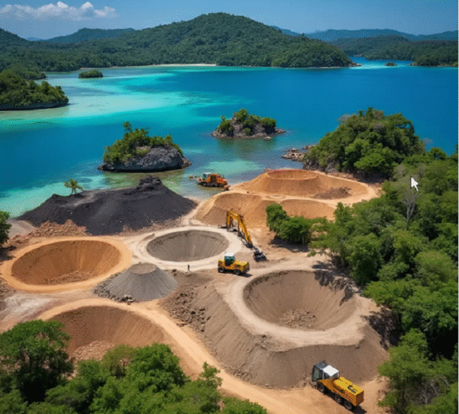 
					Betapa elok pemandangan pulau-pulau di Raja Ampat, bandingkan dengaqn langsung lokasi penambangan nikel ini. Sungguh menyayat hati. Instagram@save_rajamapat