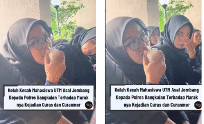 
					Mahasiswa UTM, Bangkalan menggelar aksi unjuk rasa mendesak bupati Bangkalan, agar segera merealisasi pelayanan kepada masyarakat, menjaga keamanan, menekan angka kriminalitas, Selasa 3 Mei 2025. Instagram@bangkalaterkini