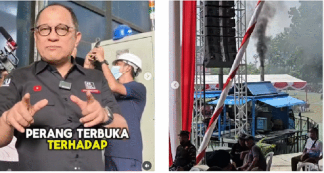 
					Proses pembakaran narkoba senilai Rp 5 triliun dilaksanakan di alun-alun Batam, dengan thema: Psta Rakyat! Melahirkan deklarasi perang terbuka terhadap[ narkoba, Kamis 12 Juni 2025. Tngkap layar video Instgaram@akbarfaisal68