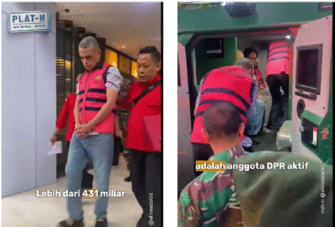 
					Kejaksaan Tinggi Jakarta menahan tersangkan kasus korupsi berjamaah di perusahaan PT Telkom, dengan kerugian mencapai Rp 431 miliar berjalan dari tahun  2016-2018. Tangkap layar video Instagram@plath.info