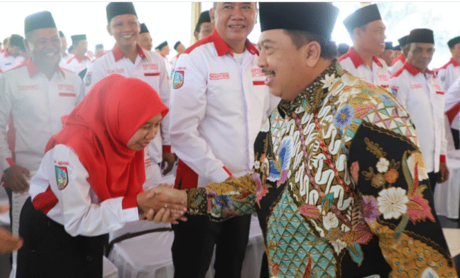 
					Bupati Jombang, H. Warsubi, saat menghadiri pertemuan bersama Dewan Pimpinan Cabang Asosiasi Badan Permusyawaratan Desa Nasional (DPC ABPEDNAS) Kabupaten Jombang, Jumat 4 Juli 2025. Foto: Diskominfo Jombang