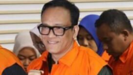 Wamenaker Immanuel Ebenezer saat Perskon usaia OTT KPK. Foto: swarajombang.com/dok