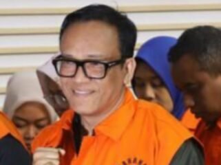 Wamenaker Immanuel Ebenezer saat Perskon usaia OTT KPK. Foto: swarajombang.com/dok