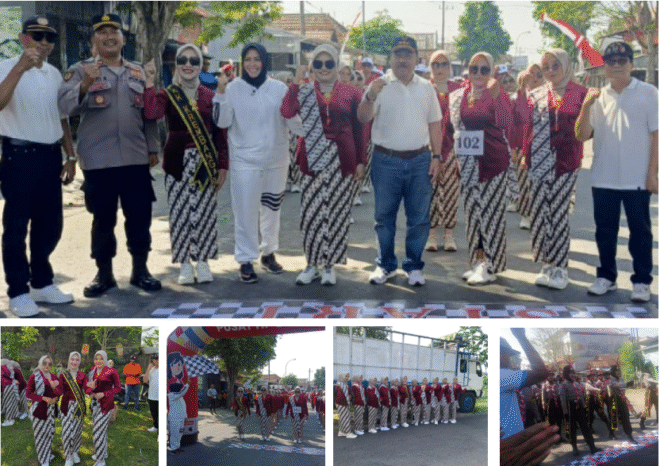 
					Frokompimca Gudo, Camat Arief Hidajat, Daramil Letnan Infantri Sahroni, Kapolsek Iptu Rido Bargowo mengibarkan bendera start lomba gerak jalan se-Kecamatan Gudo, Jombang, untuk memperingati HUT ke-80 Proklamasi Kemerdekaan RI, Rabu 27 Agustus 2025. Foto: Dok/panitia 