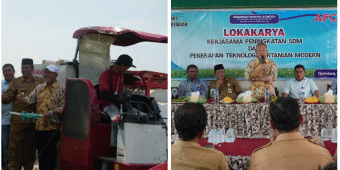 
					AFCO Group bekerja sama dengan Dispertan Jombang dalam pengembangan tanaman pangan, menggunakan teknologi  teknologi Mikroba Cair Organik (MCO) Selasa, 26 Agustus 2025. Foto: Diskominfo Pemkab Jombang