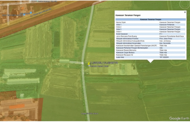 
					Sawah dialihfungsikan  menjadi lokasi bangunan pabrik pengolahan karet, PT  (ABK),  di dusun Banjarejo, desa Segodorejo, kecamatan Sumobito, kabupaten Jombang. Foto: Dok/Aliansi LSM Jombang