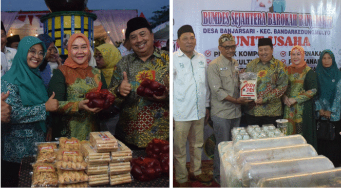 
					Bupati Jombang H. Warsubi  membuka acara Gelar Potensi Desa dan Pasar Rakyat Kecamatan Bandarkedungmulyo di Lapangan Kecamatan Bandarkedungmulyo, pada Rabu sore, 20 Agustus 2025. Foto: Diskominfo Jombang