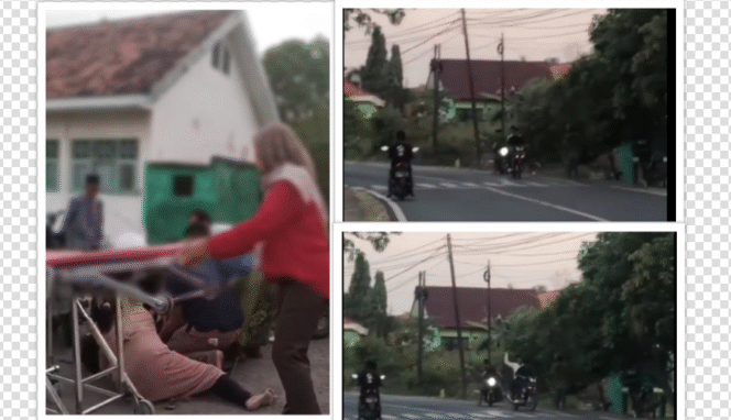 
					Dua pria tak dikenal melakukan penganiayaan kepada MI< 41, di jalan desa Macajah, Bangkalan, Senin sore, 8 September 2025. Korban meninggal dunia dalam perjalanan menuju rumah sakit. Foto: Kolase Instagram@wecarebangkalanmadura