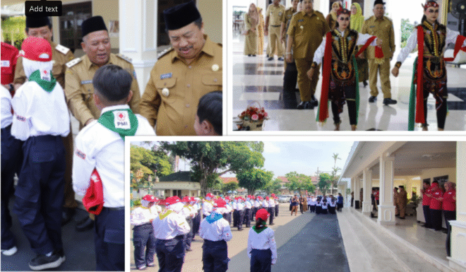 
					Bupati Jombang, H Warsubi membuka  Para pelajar perwakilan dari tingkat SMP, SMA, dan SLB di Kabupaten Jombang yang tergabung dalam Forum Anak Jombang berkumpul di Pendopo Kabupaten Jombang pada Selasa (16/9/2025), untuk mengikuti Jambore Anak 2025. Foto: Diskominfo Jombang