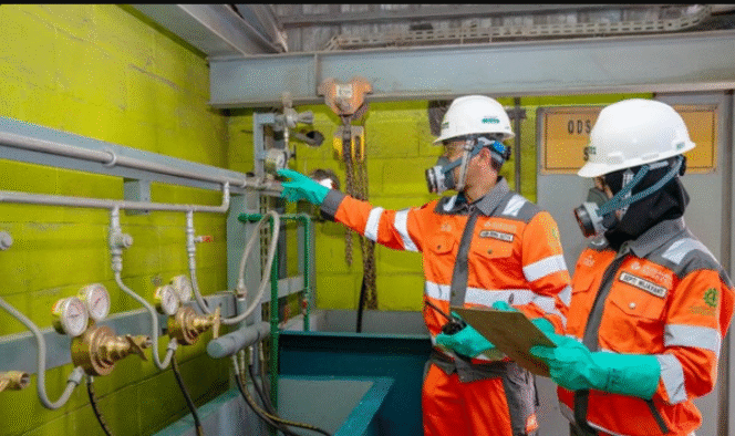 
					PT Semen Indonesia mendirikan instalagi Pemusnah Bahan Perusak Ozon, di Narogong, jawa Barat. Isntalasi ini pertama di Asia Tenggara, membantu mengurangi kerusakan ozon dan iklim bumi. Foto: dok/ PT Semen Indonesia