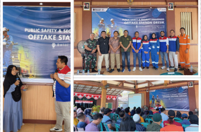 
					PT PGN melalui SOR III Surabaya menyelenggarakan kegiatan Public Safety and Security Awareness (PSSA) di area Offtake Station (OTS) Gresik, diikuti sebanyak 100 warga  Desa Karangkiting, pada hari Jumat (12/9/2025). Foto: dok/ PT PGN