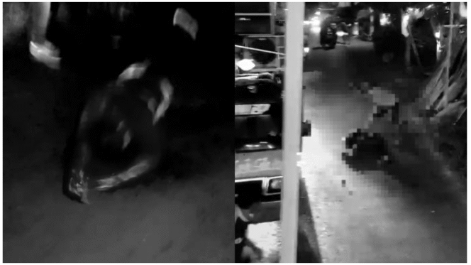 
					Tangkap layar video dari medsos warga menggambarkan betapa  brutal saat berlangsung acara Pawai Budaya atau karnava; di Kedung Supit, Kecamatan Wonomerto, Kabupaten Probolinggo, Minggu malam, 31 Agustus 2025. Foto: WartaBromo