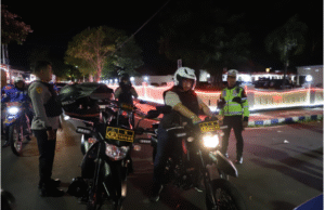 Patroli Bersama Forkopimda, Warsubi dan Kapolres Naik Motor Hingga Mojoagung