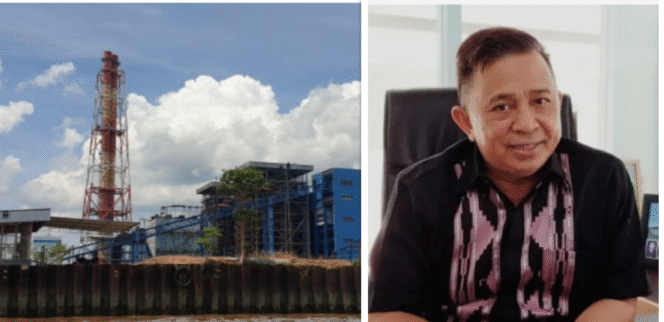 
					(Kiri) Konstruksi pembangunan PLTU 1 Kalbar 2X 25 megawaat, sejak 2026 telah mengkrak, PLN sudah memgeluarkan anggaran Rp 1,3 triliun. Sudah 10 kali dilakukan adendum baru, tetapi juga belum jadi. (Kanan) Halim Kalla, adalah pemenang tender kini jadi tersangka. Foto: istimewa