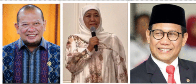 
					(Kiri ke kanan): La Nyalla Mattaliti, Khofifah Indar Parawansa, Abdul Halim Iskandar. Foto: Isnatgram@spriit. lanyalla,@khofifah.ip, sinarindonesia.id
