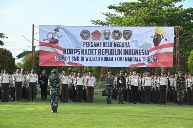 
					kegiatan Perkemahan Sabtu Minggu (Persami) Bela Negara Korps Kadet Republik Indonesia (KKRI) (foto: https://www.kemhan.go.id/)