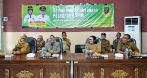 Sosialisasi Pelaksanaan Posyandu 6 Standar Pelayanan Minimal (SPM) di Kelurahan Miji,  Senin (3/11/2025).dok.humas