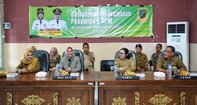 
					Sosialisasi Pelaksanaan Posyandu 6 Standar Pelayanan Minimal (SPM) di Kelurahan Miji,  Senin (3/11/2025).dok.humas